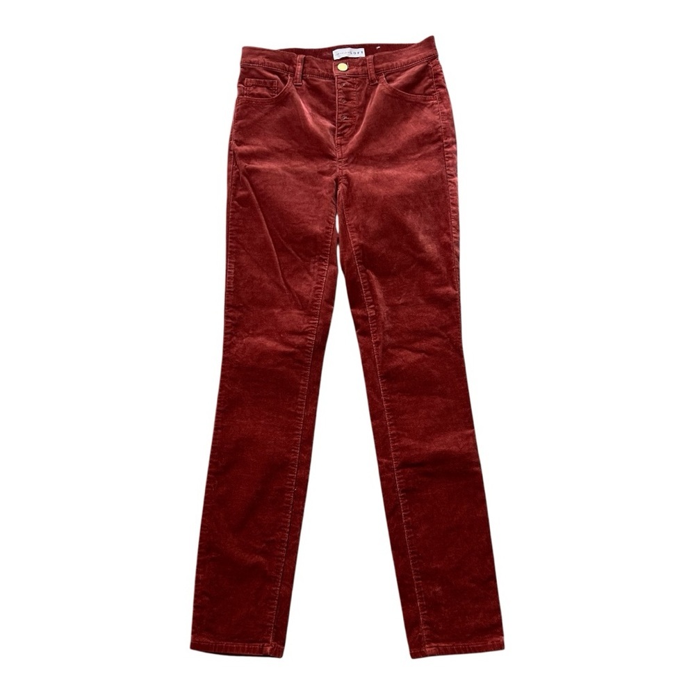 🌸2/$20 LOFT Women's High Waist Skinny Corduroy Pants in Coral Size 00